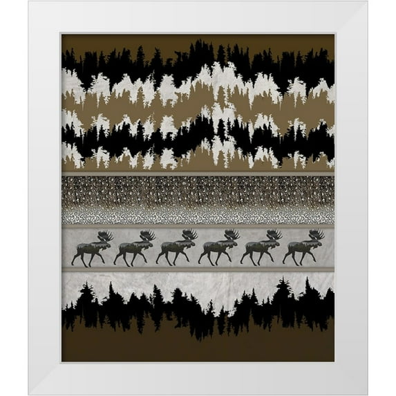 LightBoxJournal 26x30 White Modern Wood Framed Museum Art Print Titled - Rustic Lodge Collection V1 2