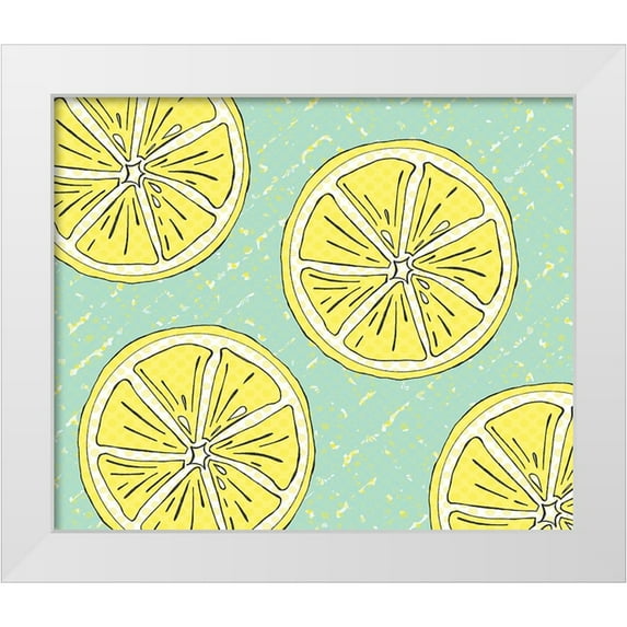 LightBoxJournal 30x26 White Modern Wood Framed Museum Art Print Titled - Just Lemons 5