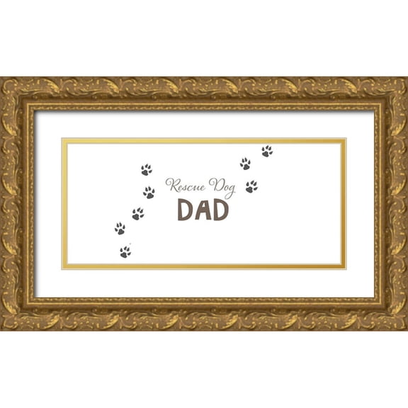 LightBoxJournal 32x16 Gold Ornate Wood Framed with Double Matting Museum Art Print Titled - R2