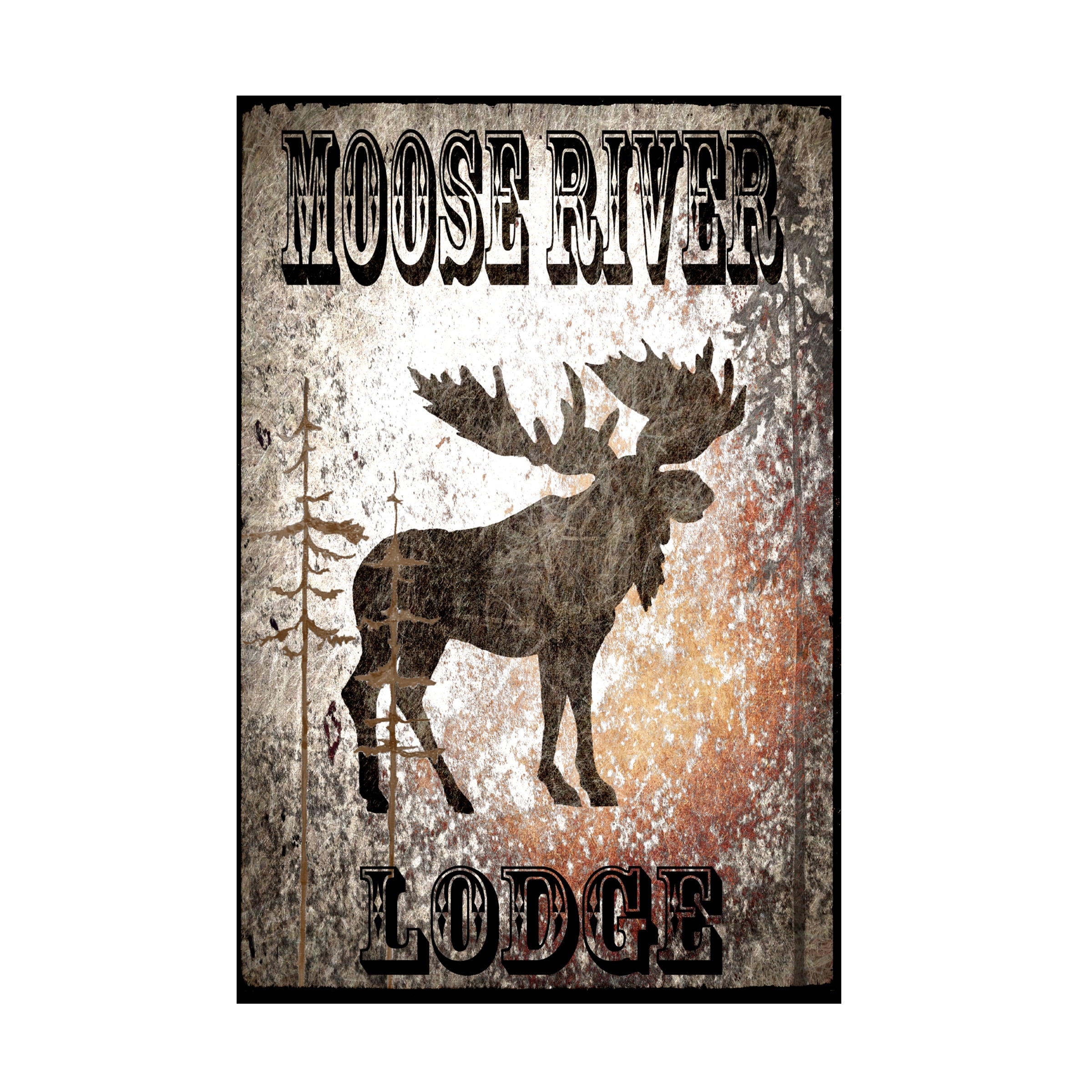 LightBoxJournal 'Lodge Moose River Lodge' Canvas Art