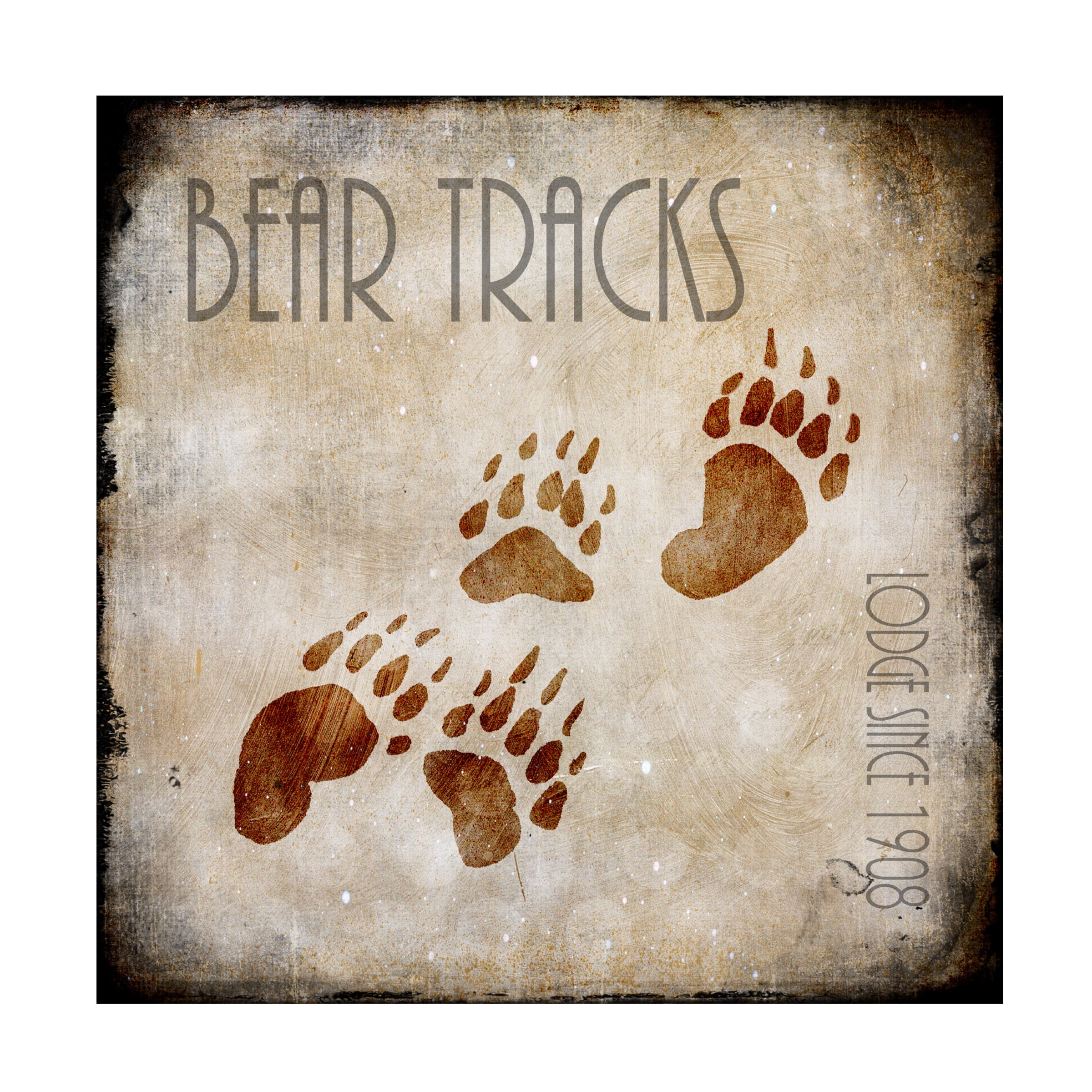LightBoxJournal 'Moose Lodge 2 - Bear Tracks' Canvas Art