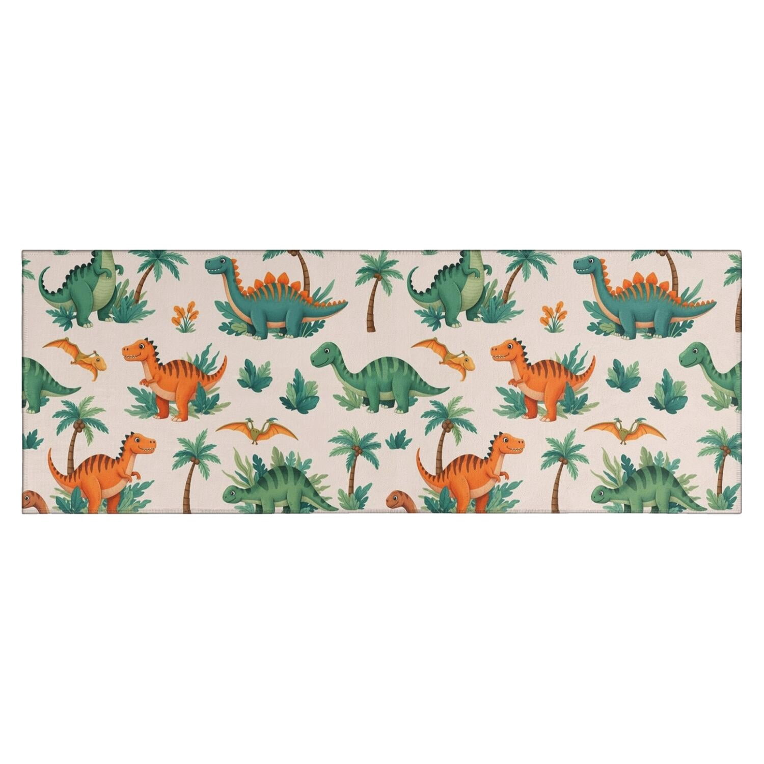 LightColor Cartoon Dinosaurs Jungle Pattern Kitchen Rug Mat,Kitchen ...