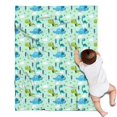 thumbnail image 1 of LightGreen Dinosaurs Clouds Trees Pattern Blanket,Comfortable Soft Lamb Wool Throw Blanket,All Season,Warm Lightweight Blankets for Sofa Bed Couch Living Room Chair,30"x40", 1 of 4