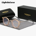 thumbnail image 1 of LightInLuxe Unisex Retro Full Frame Plano Glasses Anti-Blue Light Outdoor Round Frame Plano Glasses., 1 of 4