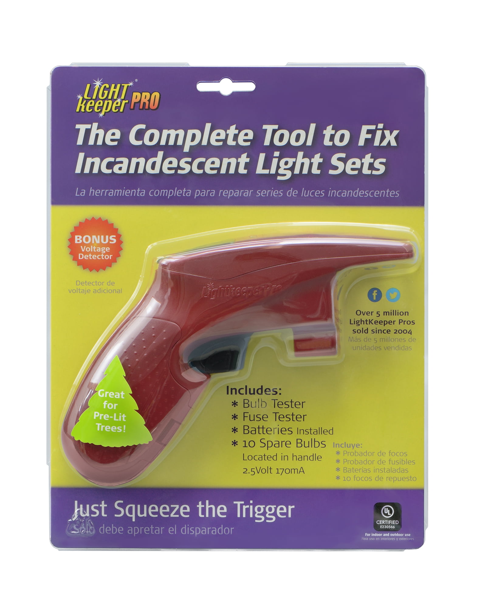 Light Keeper Pro-The Complete Tool For Fixing Your Christmas Lights - Bed  Bath & Beyond - 18875101