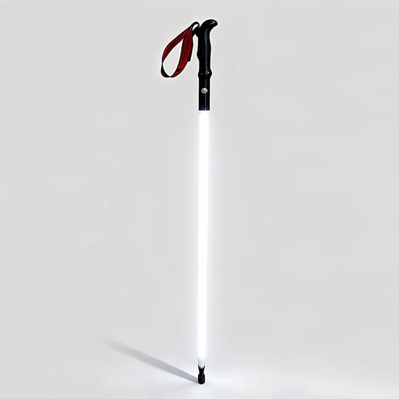 LightPro LED Hiking Pole, Aviation Aluminum, 100cm, Rechargeable Type-C, IP55 Waterproof, White Light with SOS Mode, Ergonomic EVA Handle, for Night Trekking and Camping