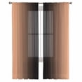 thumbnail image 1 of LightSalmon Black Ombre Semi Sheer Curtains 108 Inch Length 2 Panels Set, Modern Gradient Abstract Art Sheer Kitchen Curtain Privacy Voile Window Curtain for Living Room Bedroom Rod Pocket Drapes, 1 of 7