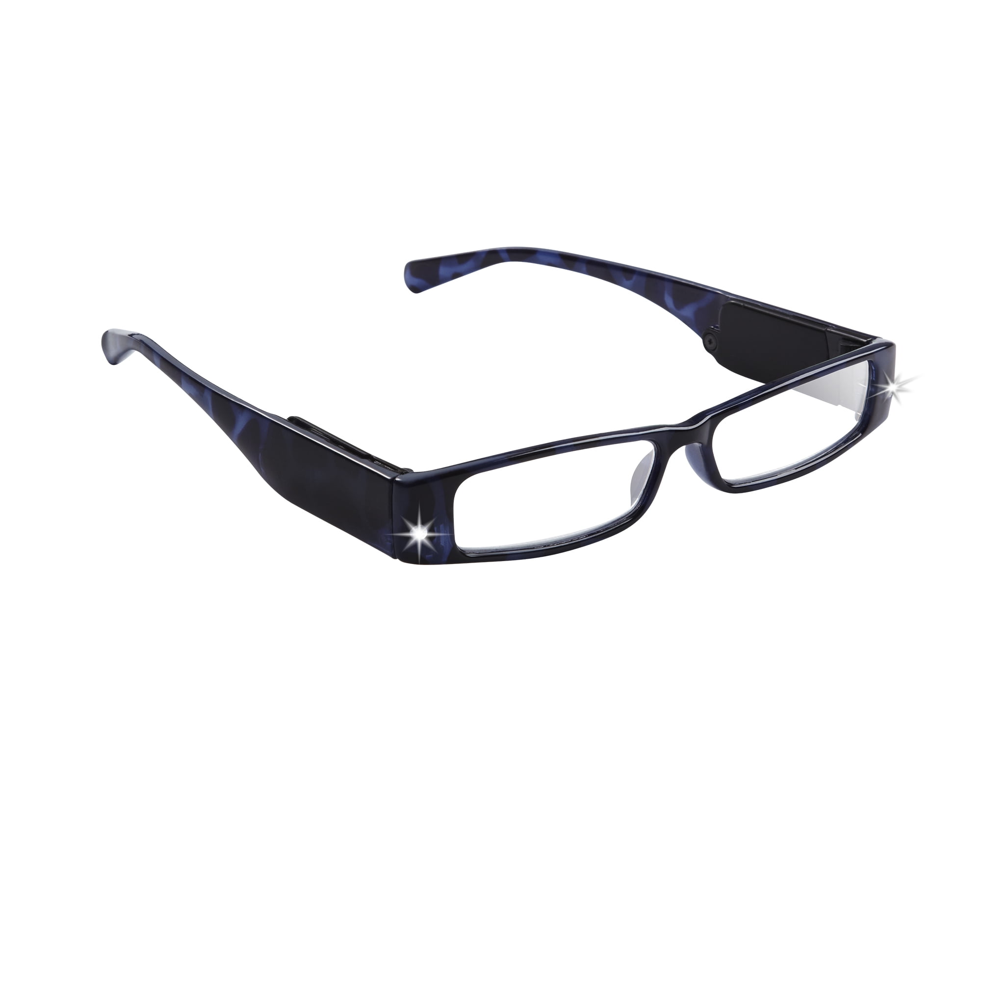 LightSpecs LightPipe Reading Glasses with LED Lights, Connery +2.00 Power