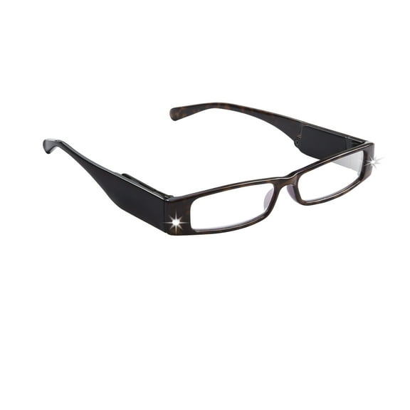 LightSpecs LightPipe Reading Glasses with LED Lights, Upper Talarik +1.50 Power