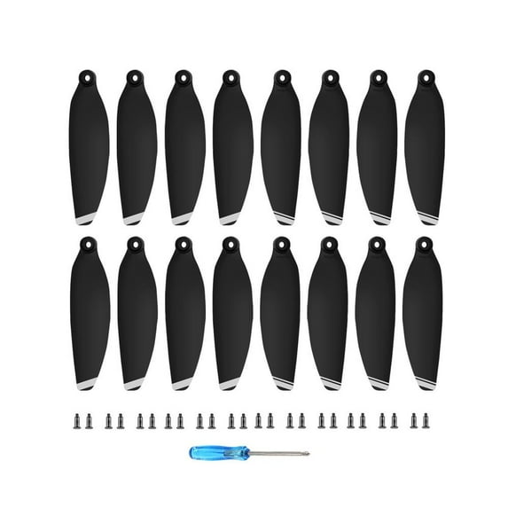 LightWeight Low Noise Drone Accessories For Dji MAVIC Mini 2/SE Drone Paddle Propeller Wing Fans Wing Accessories SILVER 4 PAIRS