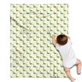 thumbnail image 1 of LightYellow Cartoon Dinosaurs Leaves Pattern Blanket,Comfortable Soft Lamb Wool Throw Blanket,All Season,Warm Lightweight Blankets for Sofa Bed Couch Living Room Chair,30"x40", 1 of 4