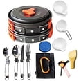 thumbnail image 1 of Lightahead 15 Pcs Camping Cookware Set Lightweight Compact Durable Mess Kit for Camping Hiking & Backpacking Outdoor Cooking, 1 of 6