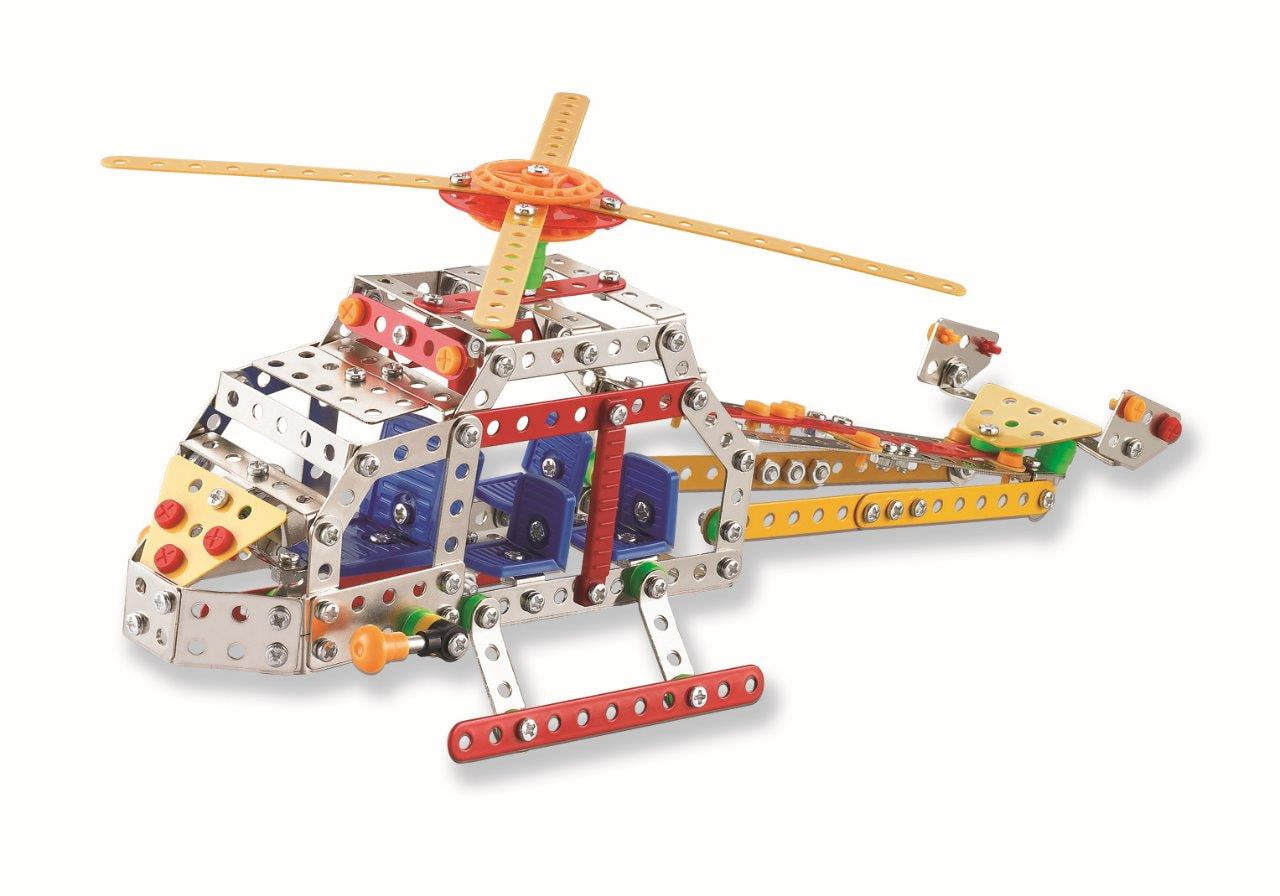 Lightahead Assembly Metal Helicopter Model Kits Toy Plane Building Puzzles Set for Kids, 363 pcs