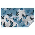 thumbnail image 1 of Lightblue Butterfly Sparkle Pattern Rectangle Tablecloth 60"x102",Waterproof Polyester Rectangle Table Cloth, Wipeable Spillproof Polyester Tablecloth for Dining, Camping, Indoor and Outdoor, 1 of 5