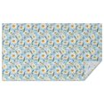 thumbnail image 1 of Lightblue Daisy Flower Green Dots Pattern Rectangle Tablecloth 60"x102",Waterproof Polyester Rectangle Table Cloth, Wipeable Spillproof Polyester Tablecloth for Dining, Camping, Indoor and Outdoor, 1 of 6