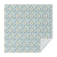thumbnail image 1 of Lightblue Daisy Flower Green Dots Pattern Square Tablecloth,Waterproof Square Table Cover,Wipeable Spillproof Washable Table Cover for Home Kitchen Party Decor 52"x52"(132x132cm), 1 of 6