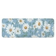 thumbnail image 1 of Lightblue Daisy Flower Green Leaves Pattern Kitchen Rug Mat,Kitchen Runner Rugs Non Skid Washable,Decorative Kitchen Floor Mats for Kitchen,Sink,Laundry,17"x47.2", 1 of 7