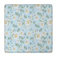 thumbnail image 1 of Lightblue Daisy Flower Small Flowers Pattern Square Fitted Tablecloth with Elastic Edge,Square Table Cover,Washable Elastic Table Cover for Home Kitchen Party Decor 34"x34", 1 of 6