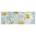 thumbnail image 1 of Lightblue Daisy Flower Watercolor Pattern Kitchen Rug Mat,Kitchen Runner Rugs Non Skid Washable,Decorative Kitchen Floor Mats for Kitchen,Sink,Laundry,17"X47", 1 of 5