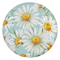 thumbnail image 1 of Lightblue Daisy Flower Watercolor Pattern Round Fitted Tablecloth with Elastic Edge,Dining Table Cover Waterproof,Outdoor Round Tablecloth for Camping,Dining,Indoor and Outdoor, 1 of 7