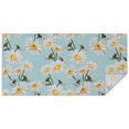 thumbnail image 1 of Lightblue Daisy Flower Yellow Centers Pattern Rectangle Tablecloth 60"x120",Waterproof Polyester Rectangle Table Cloth, Wipeable Spillproof Polyester Tablecloth for Dining, Camping, Indoor and Outdoor, 1 of 6
