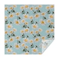 thumbnail image 1 of Lightblue Daisy Flower Yellow Centers Pattern Square Tablecloth,Waterproof Square Table Cover,Wipeable Spillproof Washable Table Cover for Home Kitchen Party Decor 52"x52"(132x132cm), 1 of 6