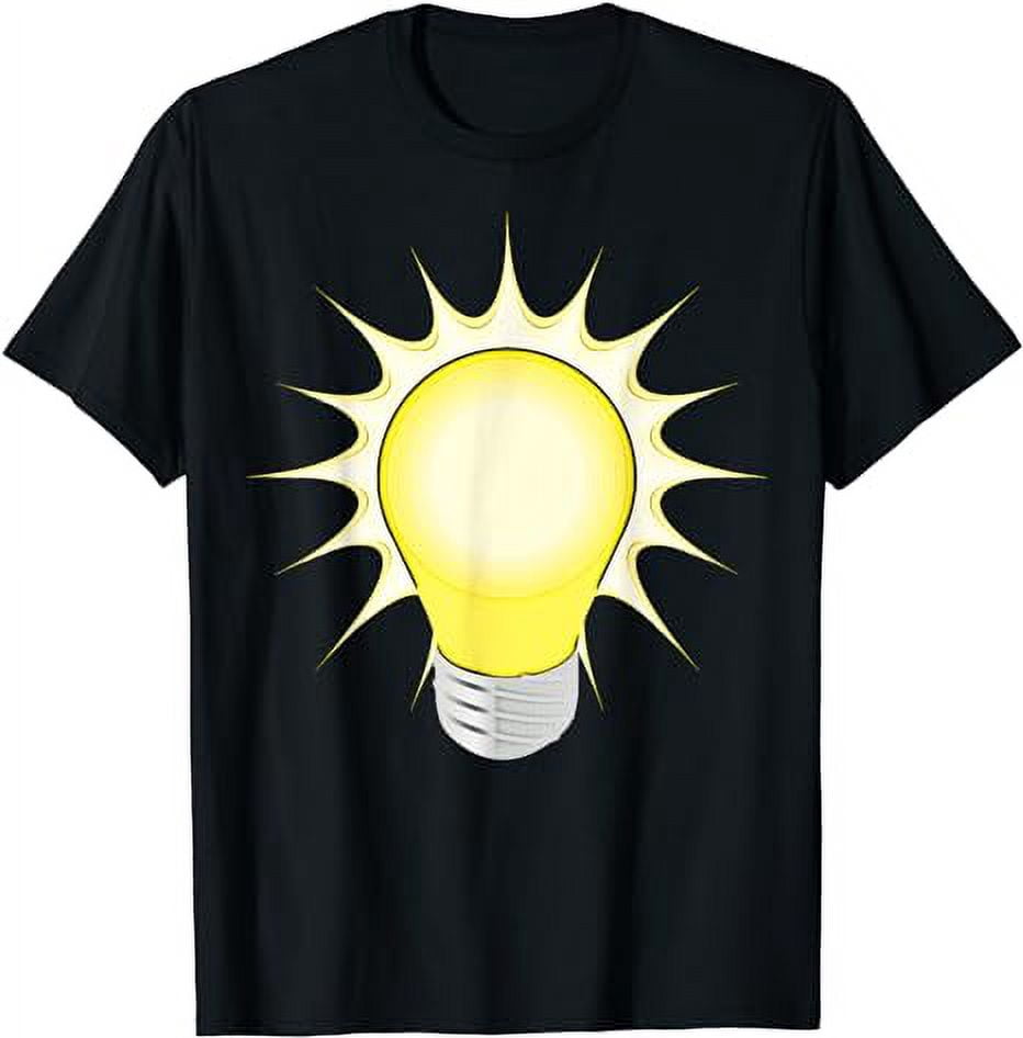 Lightbulb T-Shirt - Light Bulb Idea Tee Shirt - Walmart.com