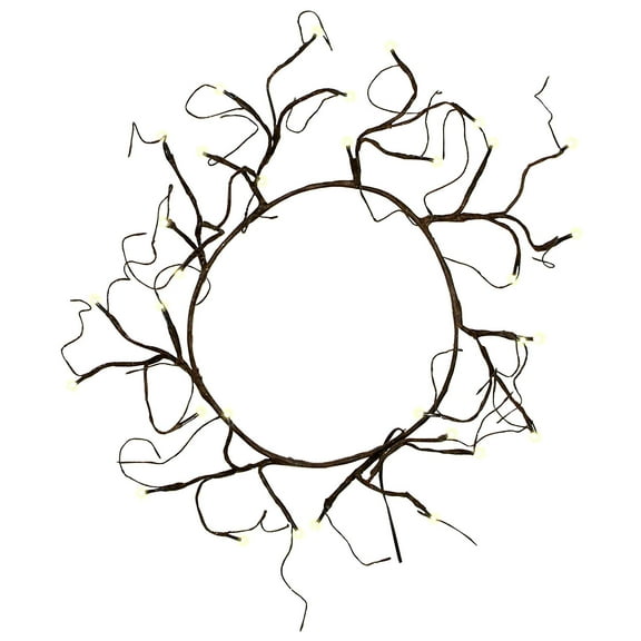 Lighted 9" Wreath Ring - Battery Operated [Kitchen]