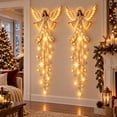 Lighted Angel Wall Decor, Bethlehem Star Christmas LED Hanging Decor ...