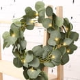 thumbnail image 1 of Lighted Artificial Eucalyptus Garland 6.6FT 20 Lights Battery Operated Faux Vine Lights for Spring Wedding Backdrop Wall Decoration, 1 of 6