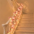 thumbnail image 1 of Lighted Artificial Flower Garland String Lights 70.86IN Flexible Hanging Floral Vine with LED Lights, Simulation Rose Lavender Starflower Decorative Vine for Indoor Home Decor, 1 of 6