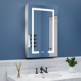 Lighted Bathroom Medicie Cabiet with Mirror, 20 x 32 Ich, Recessed or