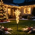 thumbnail image 1 of Lighted Bethlehem Star of Faith Stake Light,LED Glowing Twisted Body Ground Lamp, Waterproof Outdoor Christmas Pathway Marker Light for Lawn Garden Yard Patio Holiday Xmas Decor, 1 of 5