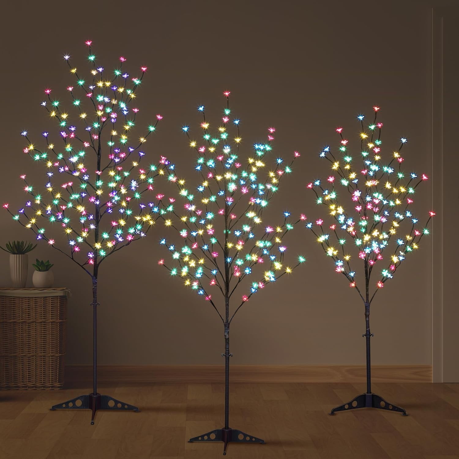LED Blossom Tree with 400 LEDs, Illuminated, 180 cm, Warm White