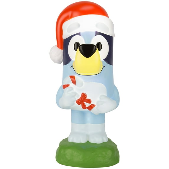Lighted Blow Mold Outdoor Decor Bluey with Christmas Stocking 14.17 in x 5.91 in x 5.71 in 0.99 lb