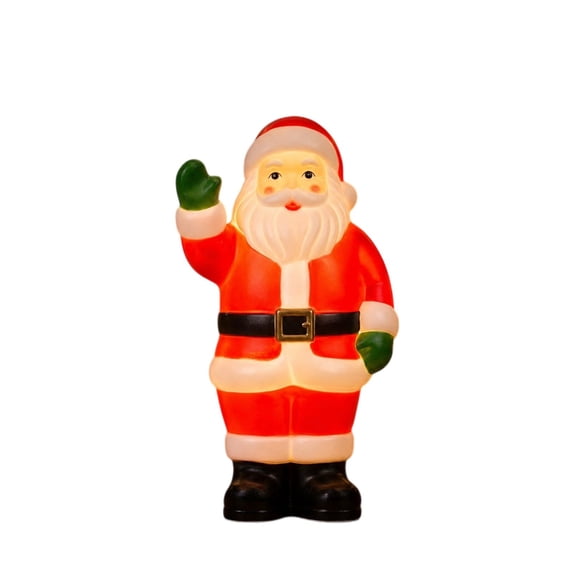 Lighted Blow Mold Santa Claus Christmas Tabletop Decoration, 8 Inch ...