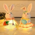 thumbnail image 1 of 2pcs/lot Cute Easter Bunny Gnomes Plush with Light,Easter Gnome Gift Home Table Ornament for Home Decoration Rabbits Elf Dwarf Swedish Rabbit Tomte, 1 of 7