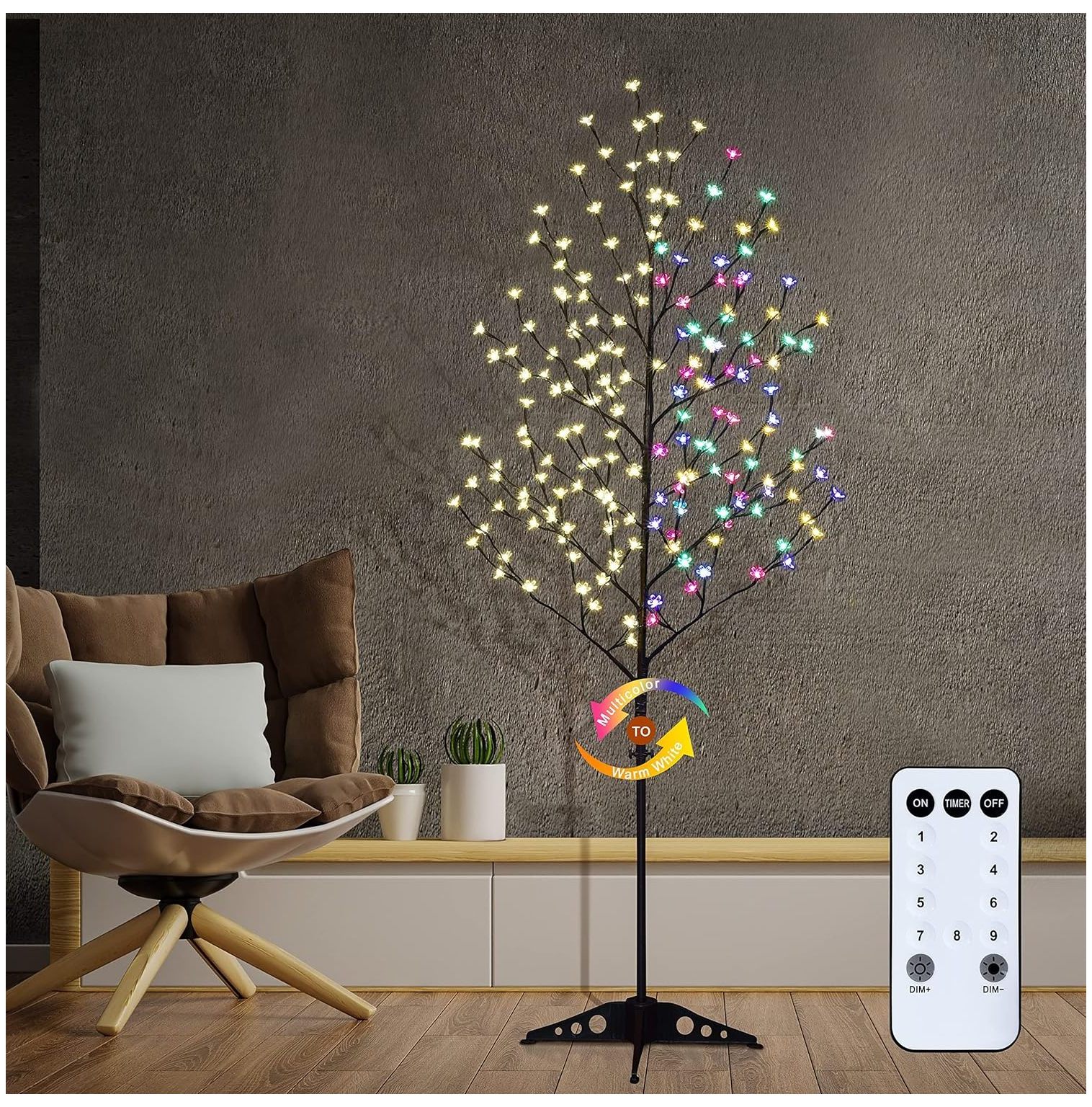 Lighted Cherry Blossom Tree 6FT 208 LED Artificial Japanese Cherry ...
