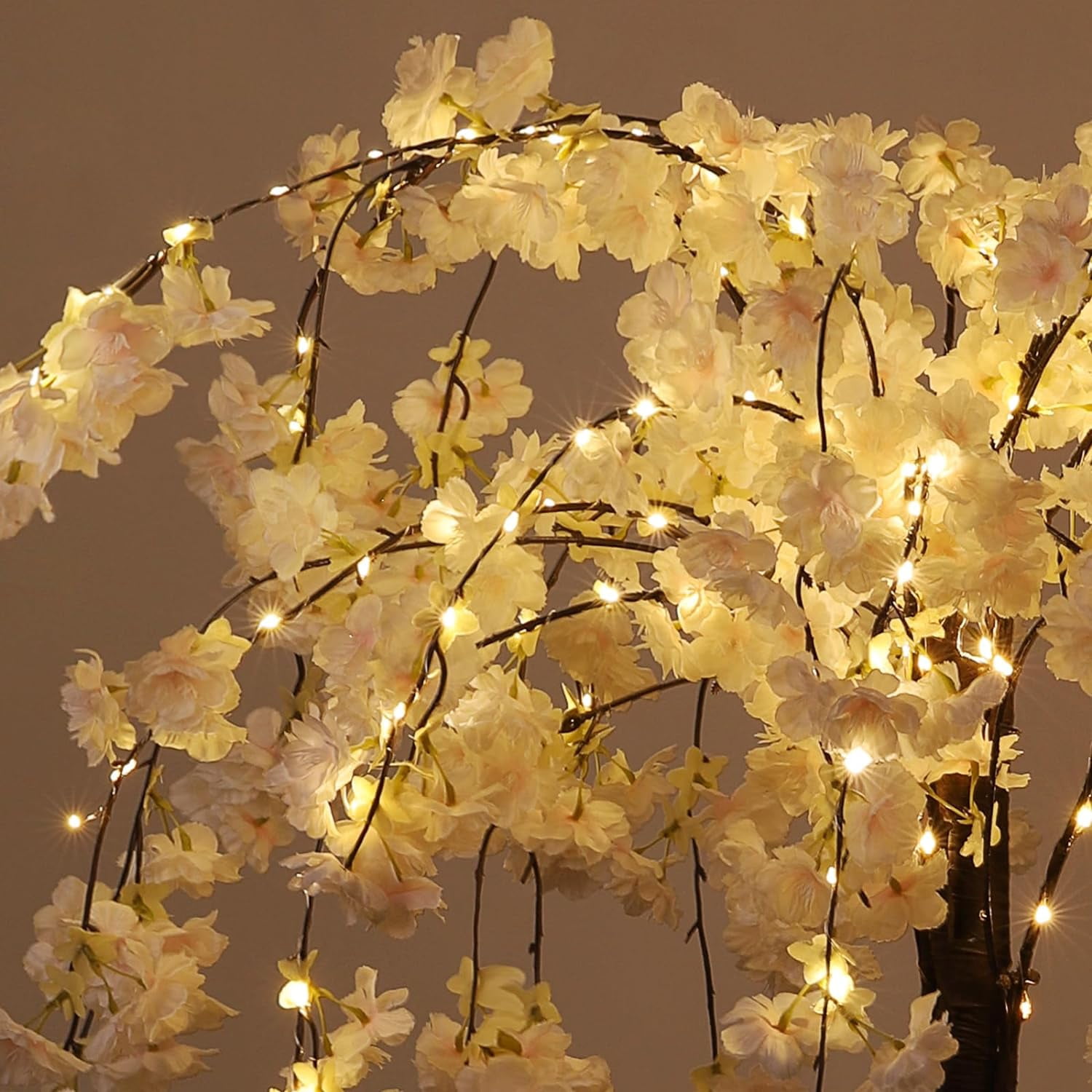 Lighted Cherry Tree LED Artificial Trees for Decoration Inside, Light ...