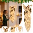 thumbnail image 1 of Lighted Christmas Angel Wall Decor, Acrylic Angel Wall Hanging with Warm LED Fairy Lights, Elegant Angel Wall Art with Floral & Star Details for Indoor Xmas Holiday Decoration, 1 of 8
