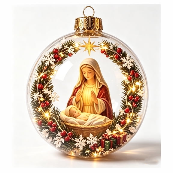 Lighted Christmas Ball Ornaments Battery Operated LED Glowing Xmas Tree Baubles For Holiday Window Ceiling Decor