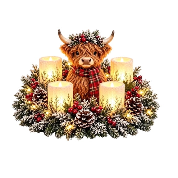 Merch Table Styling Lighted Christmas Centerpiece with Flameless Candle-Style Glow ...