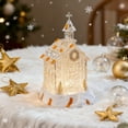 thumbnail image 1 of Lighted Christmas Church, 8.5 Inch Acrylic Tabletop Decoration with Warm LED, for Holiday Village Display and Mantel Decor, a Festive Winter Wonderland Scene and Seasonal Religious Figurine, 1 of 8
