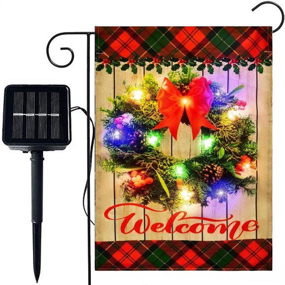 Flag Pole Christmas Lights