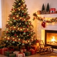 thumbnail image 1 of Lighted Christmas Pull Flower Ribbon 2m Wool Strip Tree Window Decor, 1 of 6