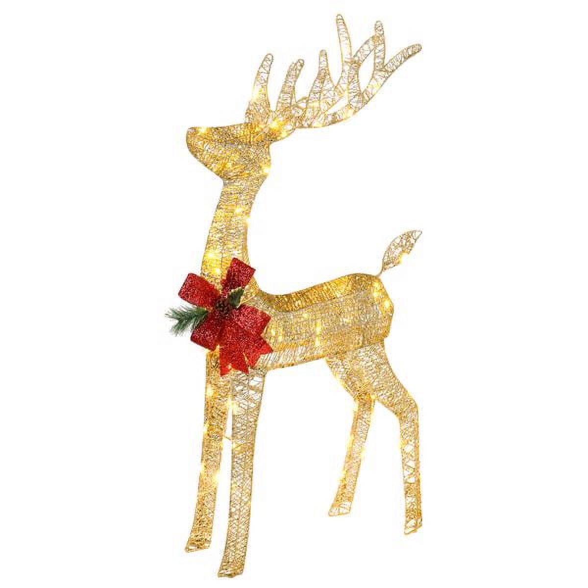 Lighted Christmas Reindeer Outdoor Decorations 4FT Reindeer Christmas