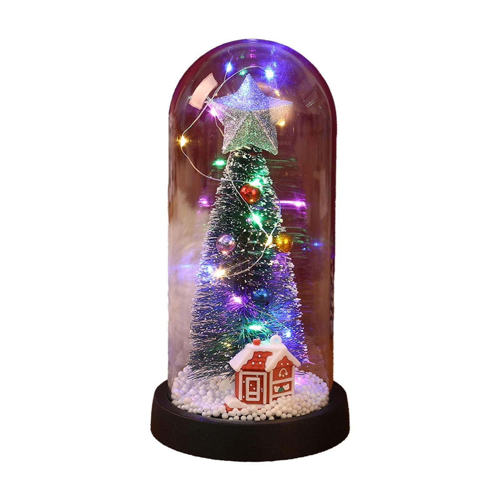Lighted Christmas Snowman Figurines Musical Snow Globe Lantern with ...