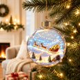 thumbnail image 1 of Lighted Christmas Tree Decor with Clear Shatterproof Plastic and Miniature Winter Scene for Festive Holiday Display, Illuminated Snow Globe Hanging Ornament for Living Room Tree, 1 of 4