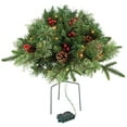 Lighted Christmas Urn Filler with Stand Prearranged Outdoor Decor