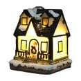thumbnail image 1 of Lighted Christmas Village Houses Set, Battery Operated Resin Christmas House with LED Light, Village Figurines for Christmas Tabletop Holiday Ornament Decor, Micro Landscape, 1 of 2